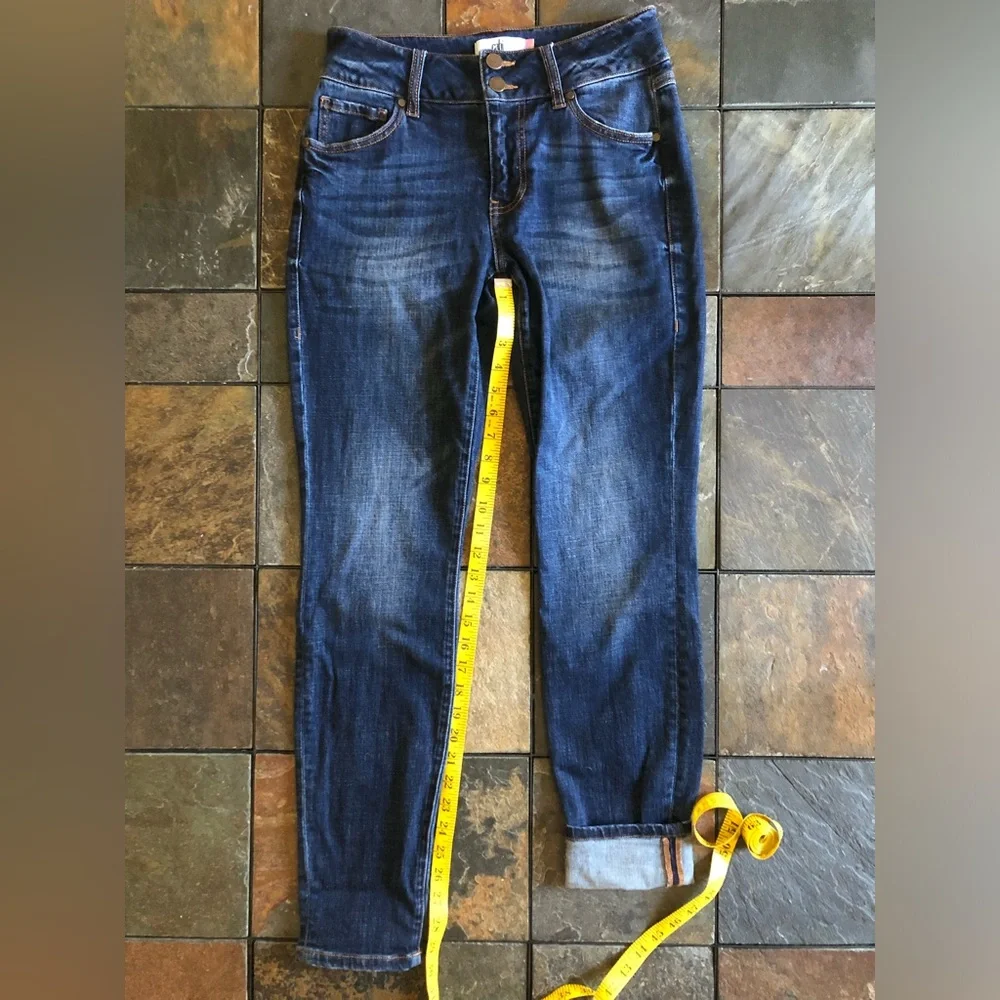 Cabi Cinch Skinny Jeans Ladies Size 4 Dark Blue Denim EUC - Picture 7 of 10